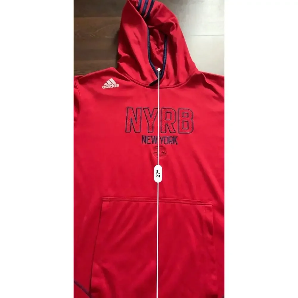 Rare Find Adidas Red Bull New York Red Men's Hoodie Size L A6N004 2014